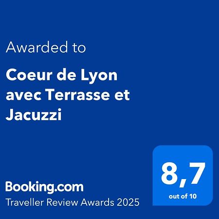 Apartament Coeur De Lyon Avec Terrasse Et Jacuzzi Zewnętrze zdjęcie